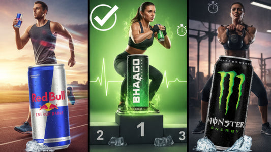 Bhaago vs Red Bull vs Monster: Which Energy Drink Wins for Fitness?
